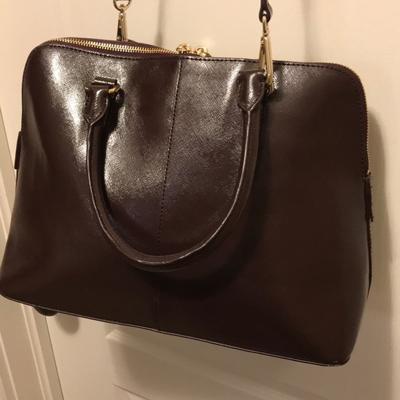 DNKY 100% Cow Leather Purse in Chocolate Brown - Picture 5 of 16
